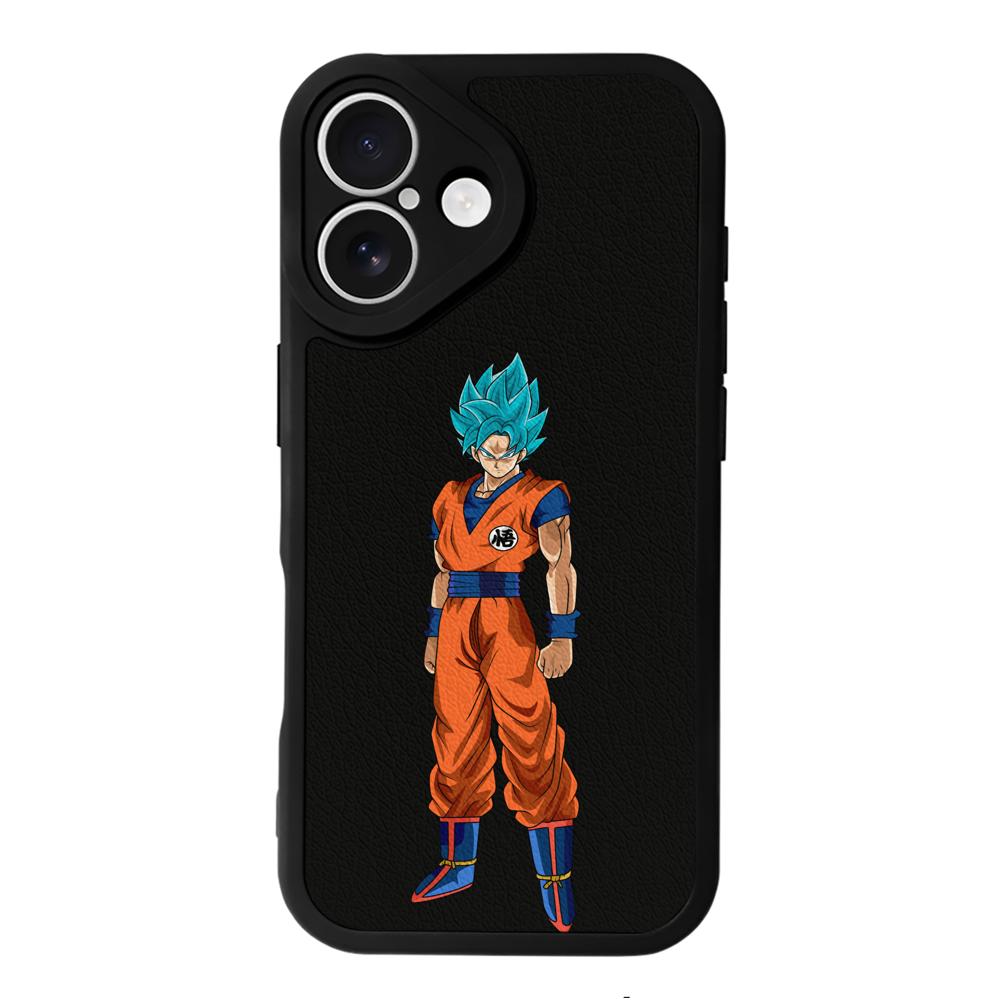 （画像用） ドラゴンボール 孫悟空（そん ごくう）Son Goku カカロット DRAGON BALL Kakarotto 【iPhone 16シリーズ対応】シリコンスマホケース（レザー調） 材質：シリコン